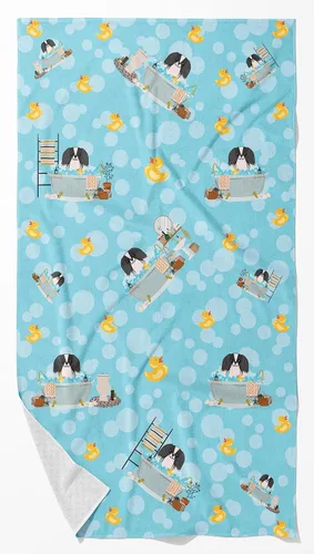 Vista 139 de Caroline's Treasures WDK5738BTLG Airedale - Toalla de baño grande para bañera