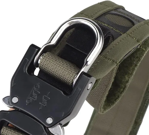 Vista 4 de Cinturones tácticos ligeros para hombres hebilla de liberación rápida Battle Molle cinturón exterior con cinturón