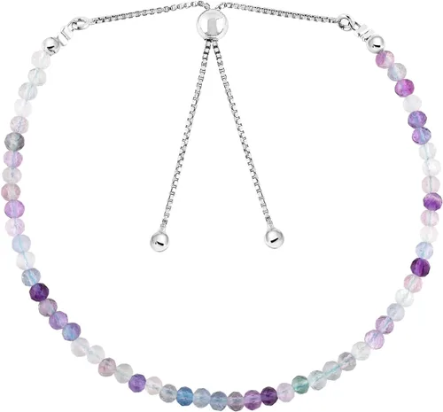 Vista 13 de Pulsera bolo de cuentas micro de piedras preciosas multicolor