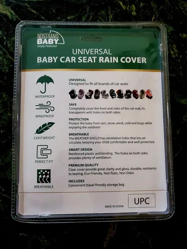Vista 7 de Cubierta universal impermeable para asiento de coche para bebé, protege del polvo de nieve