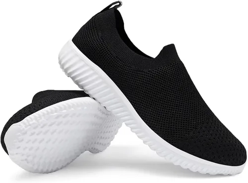 Vista 6 de LANCROP Zapatos de enfermera para mujer, zapatos deportivos para caminar, cómodos, ligeros, zapatos de entrenamiento