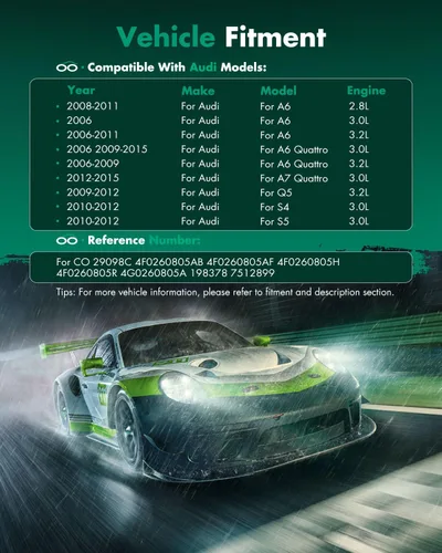 Vista 2 de SCITOO Compresor de aire acondicionado compatible con Audi A6 2.8L 3.2L 2006-2011, compresor de aire acondicionado compatible con Audi Q5 3.2L