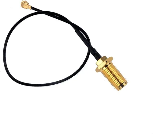 Vista 3 de Antena WiFi 2.4G 3DBI antenas de ganancia con cable de 6.3 in U.FL a SMA hembra para Arduino CC3000 ESP8266 (1)