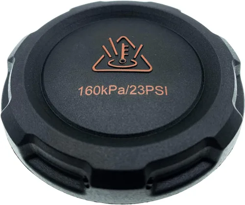 Vista 3 de Tapa de Cubierta del Depósito de Expansión del Radiador para VW Audi Skoda Seat Porsche, Negra, Anticongelante, 160KPa/23PSI, Reemplaza 2Q0121321A