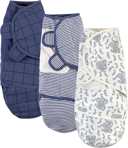 Vista 5 de Touched by Nature Envolturas unisex de algodón orgánico para bebé, pájaro, 0-3 meses
