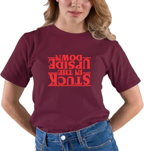 Vista 40 de Go All Out Camiseta para adultos Stuck in The Upside Down