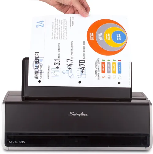 Vista 13 de Swingline, perforadora eléctrica comercial de papel, Platino