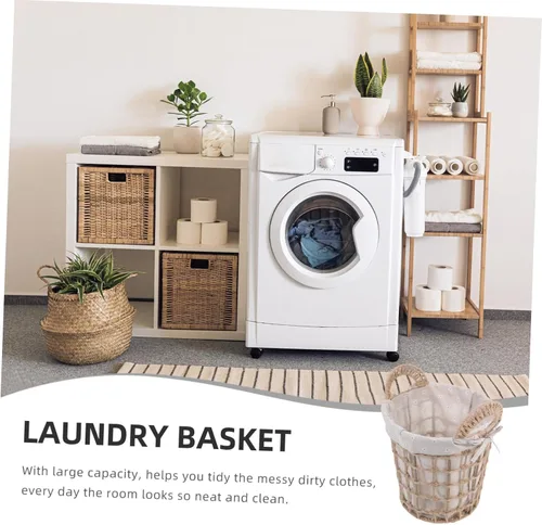 Vista 9 de Zerodeko 1 cesta tejida para ropa sucia, cuerda plegable