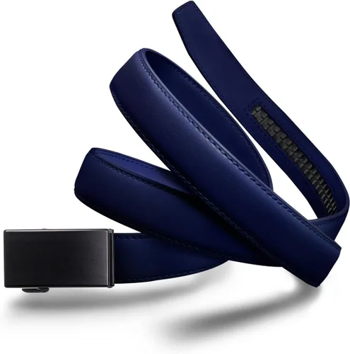 Vista 8 de Mission Belt Cinturón de trinquete de cuero para mujer, colección de cuero de 1.181 in oro/cuero negro