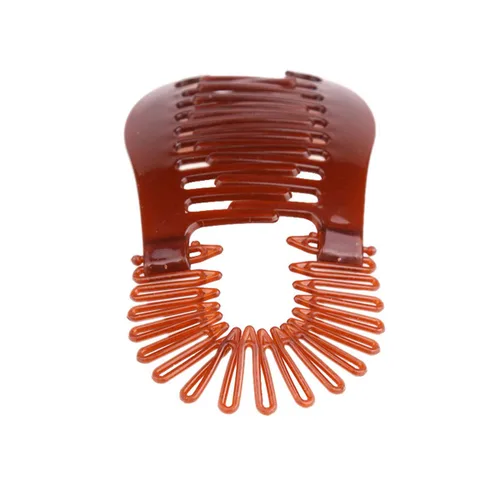 Vista 6 de 3 peines alargados de plástico entrelazados para el cabello, pinzas para el cabello de dos lados, accesorios para el cabello para cola de caballo