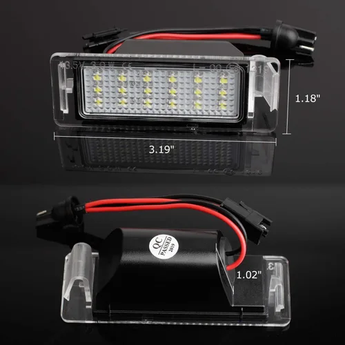 Vista 7 de Lámpara de luz LED para placa vehicular con resistencia libre de errores Compatible con Chevy Corvette Camaro Equinox Impala Volt Cadillac Buick