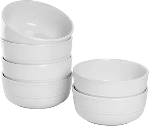 Vista 6 de Double Line - Taza de 3.75 pulgadas/12 onzas, juego de 6, azul cobalto