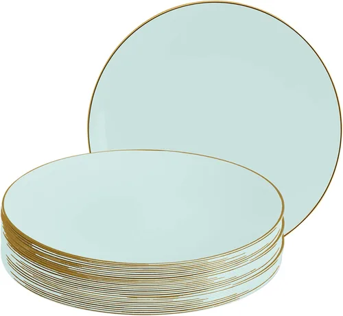 Vista 65 de LUXE PARTY NYC - Juego de 30 platos de plástico para vajilla Desechables 7.5 pulgadas Plato de ensalada Aperitivo Postre Artículos