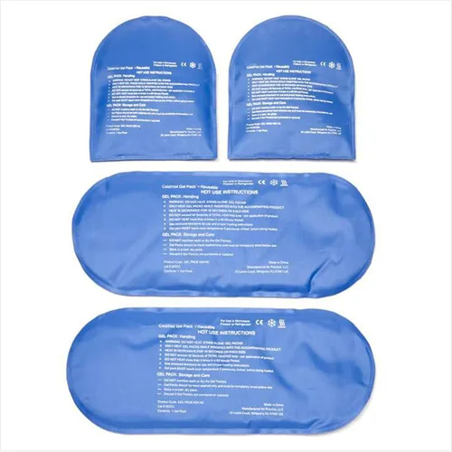 Vista 8 de Calcetines de terapia de frío rosa de NatraCure - Zapatillas reutilizables con gel de hielo congelado para pies, artritis, neuropatía, fascitis