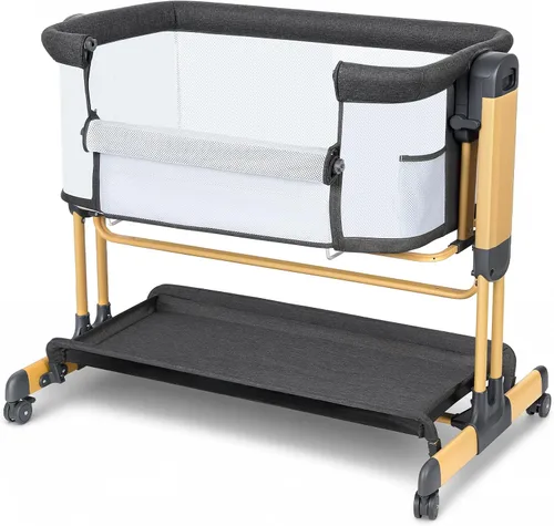 Vista 10 de Onasti 3-in-1 Baby Bassinet Bedside Sleeper, Stable Bassinet for Newborns Beige