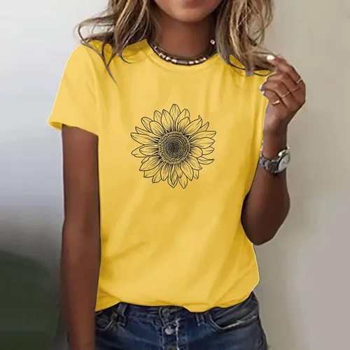 Vista 108 de Camiseta con estampado de animales para mujer, camiseta de libélula divertida, linda camiseta de manga corta, blusa de primavera 2023, camisas