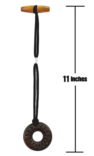 Vista 6 de 3 ligas para el cabello de madera para tallar en madera, soportes largos de goma elástica para cabello grueso y rizado (tallado profundo)