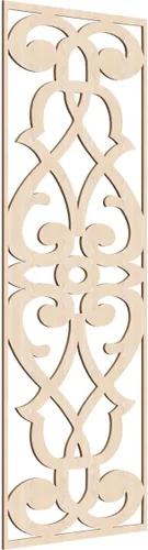 Vista 189 de 9 3/8"W x 24 3/8"H x 1/4"T Bellaire Decorativos Paneles de pared de madera calado, abedul