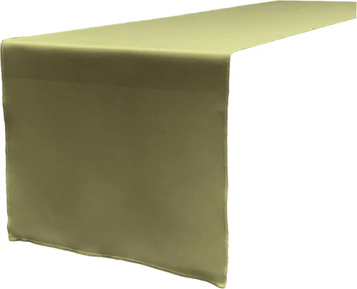 Vista 18 de LA Linen™ mantel de popelina de poliéster de 14 por 108 pulgadas Blanco P