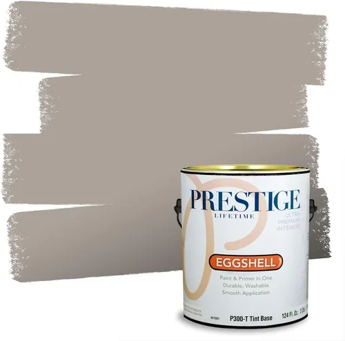 Vista 142 de PRESTIGE Pinturas Pintura Exterior e Imprimación en Uno, 1 Galón, Mate, Combinación Comparable de Sherwin Williams* Black Magic* SW6991-PCM