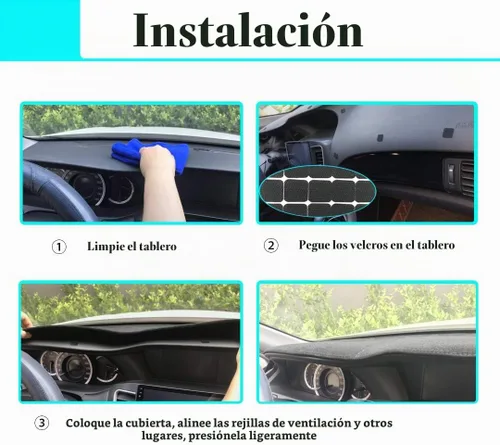 Vista 5 de Yiz Alfombrilla para salpicadero de ajuste personalizado para Infiniti FX35 Negro
