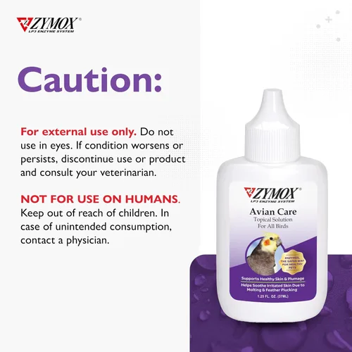 Vista 4 de Zymox Avian Care Solución tópica sin hidrocortisona - 1.25 oz