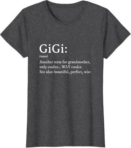 Vista 6 de Gigi Definition - Camiseta de regalo para abuela, cumpleaños y abuela, Negro