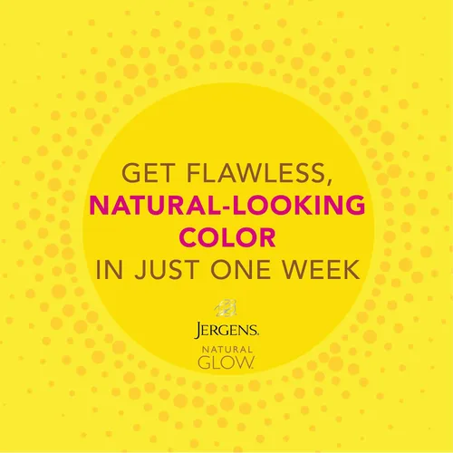 Vista 7 de Jergens Natural Glow Self Tanner - Crema hidratante facial y loción de ducha con brillo natural, autobronceador para un tono de piel medio a profundo