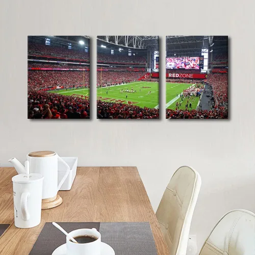 Vista 104 de Lincoln - Lienzo decorativo para pared, diseño de campo financiero de Filadelfia, paisaje de estadio de fútbol de Filadelfia, decoración de pared