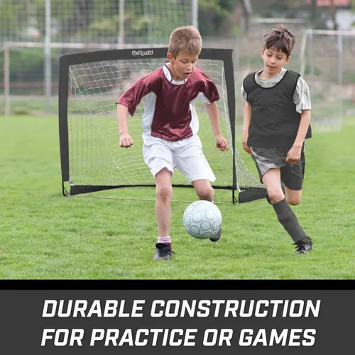 Vista 3 de GoSports - Arcos de fútbol portátiles para niños, 13 opciones de color, elige 4 x 3 pies o 6 x 4 pies, redes desplegables de tono