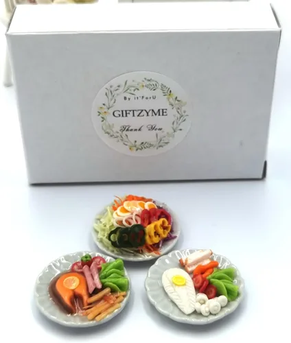 Vista 7 de 3 alimentos dietéticos en miniatura para casa de muñecas Comida pequeña comida muñecas coleccionables, comida para muñecas, kits de casa de muñecas