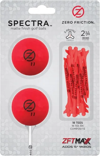 Vista 8 de Zero Friction Spectra 2 Ball/Tee Pack