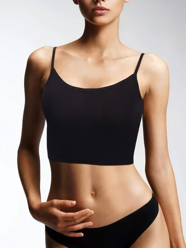 Vista 4 de Paquete de 4 camisetas cortas sin mangas para mujer, camiseta corta con tirantes delgados, camiseta básica deportiva, media camisola