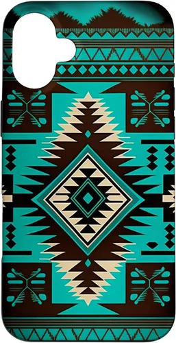 Vista 23 de South West Turquoise Native American Aztec Pattern Case for iPhone 17