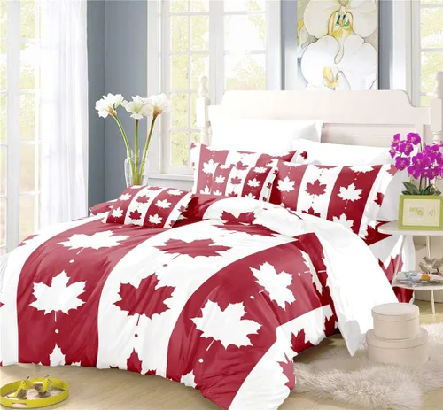 Vista 26 de REALIN Hawthorn Bedding - Juego de funda de edredón 3D, juego de cama de bosque japonés y río de montaña de 2/3/4 piezas, fundas de edredón