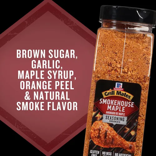 Vista 10 de McCormick Parrilla Mates Smokehouse Maple Sazonando, 28 oz