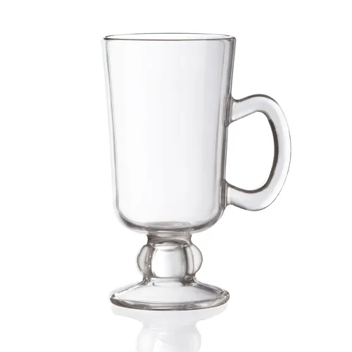 Vista 2 de G.E.T. SW-1449-CL - Tazas de café irlandés/chocolate caliente, 10 onzas, transparentes (juego de 12)