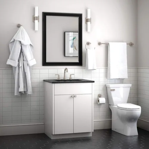 Vista 7 de Franklin Brass VOI64-SN Voisin - Kit de herrajes para baño (4 piezas, níquel cepillado)