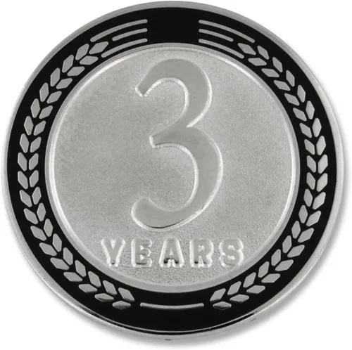 Vista 29 de PinMart Years of Service Award Employee Recognition Gift Pin de solapa - Negro