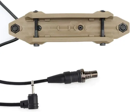 Vista 4 de Interruptor de presión táctico remoto dual para M300/M600 Weaponlight PEQ 15 Accesorios de interruptor de cinta para montaje en riel