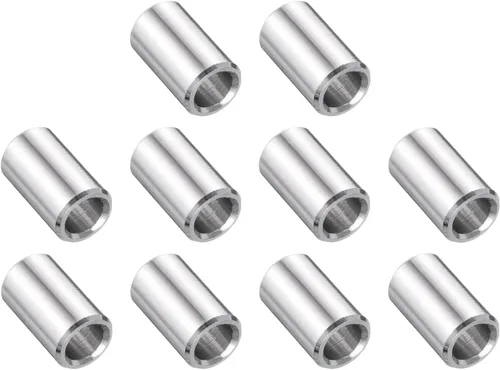 Vista 17 de uxcell 10 piezas de espaciador de acero inoxidable de 3/8" de diámetro interno x 3/4" de diámetro exterior x 1" de longitud, espaciador de rosca