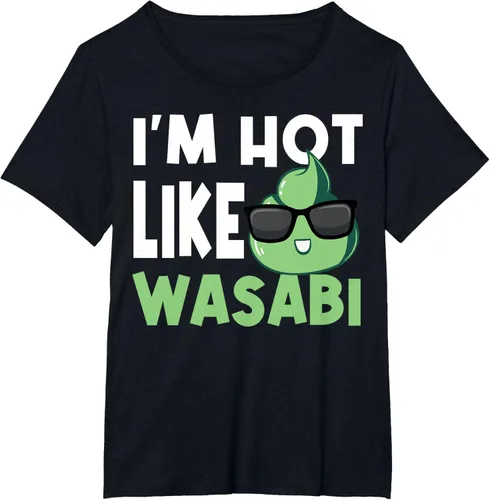Vista 24 de Wasabi - Camiseta de condimentos de pasta picante de rábano picante japonés, Negro