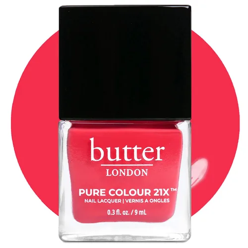 Vista 32 de butter LONDON PC21X Esmalte de uñas – Secado rápido, color de larga duración con acabado similar al gel y laca de uñas resistente a las virutas que