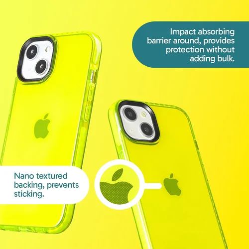 Vista 3 de SteepLab Funda Protectora para iPhone 13, Protección de 360 Grados que Absorbe Impactos con Borde Elevado y Colores Llamativos
