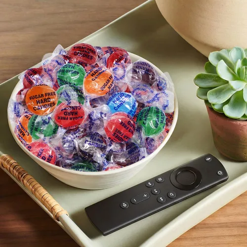 Vista 7 de Caramelos duros sin azúcar envueltos individualmente, 1 libra de sabores