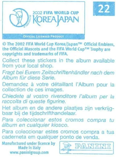 Vista 2 de 2002 Panini World Cup Stickers #22 Saitama Stadiumium 2002 Stadium - Tarjeta de intercambio oficial de fútbol en estado crudo (NM o mejor)