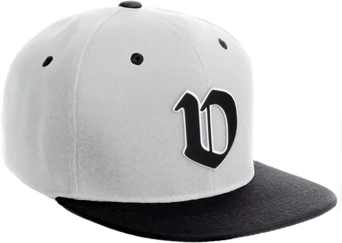 Vista 1524 de Daxton Gorra clásica con visera de billete plano con letras del alfabeto inglés antiguo de la A a la Z