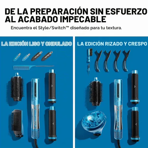 Vista 8 de BaBylissPRO The Style/Switch 5-in-1 Air Styling and Drying System, Ionic Lightweight Multi-Styler Hot Air Styler