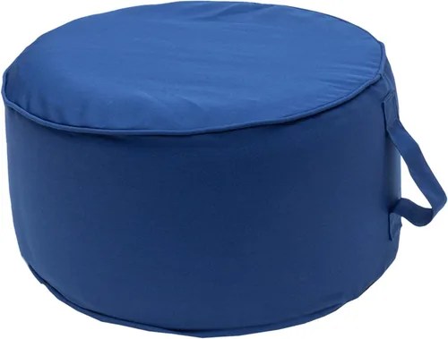 Vista 26 de QILLOWAY Otomana inflable para exteriores para patio, puf redondo impermeable, reposapiés inflable, reposapiés al aire libre para piscina, jardín
