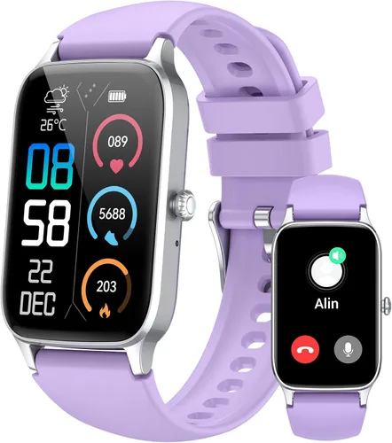 Vista 9 de Reloj inteligente para hombres y mujeres, reloj inteligente de 1.57 pulgadas (respuesta/hacer llamadas), rastreador de actividad física con más